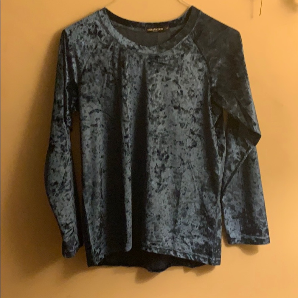 Blue Velvet Urban Coco Size Small Shirt